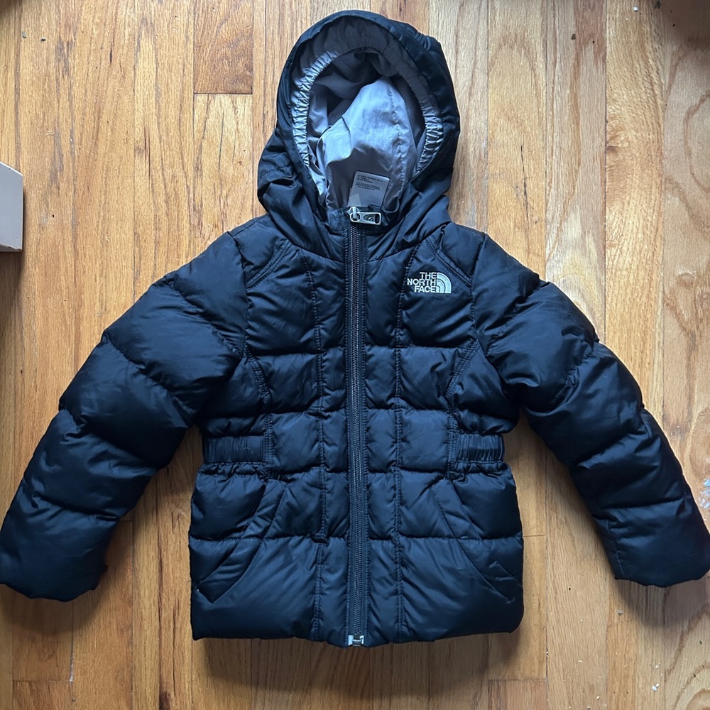 The North Face Toddler Hooded Black Puffer Jacket